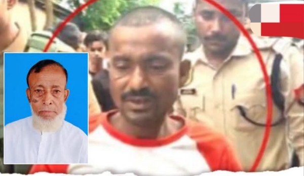Son-in-Law (Arrested) and Father-in-Law (Inset), who Stabbed to Death in Barpeta Road.