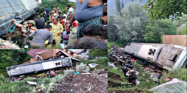 39 Injured As Bus Carrying Amarnath Yatra Pilgrims Skids Off Road In J&K