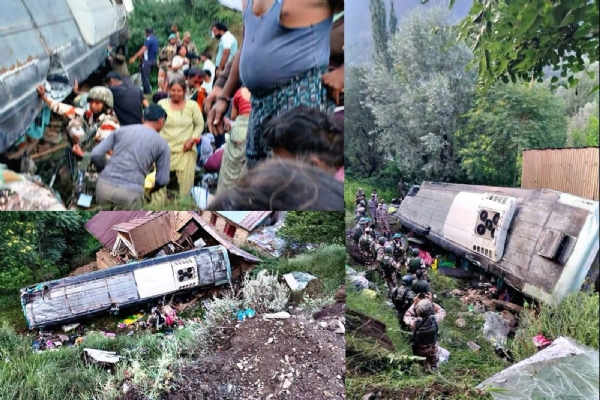 39 Injured As Bus Carrying Amarnath Yatra Pilgrims Skids Off Road In J&K