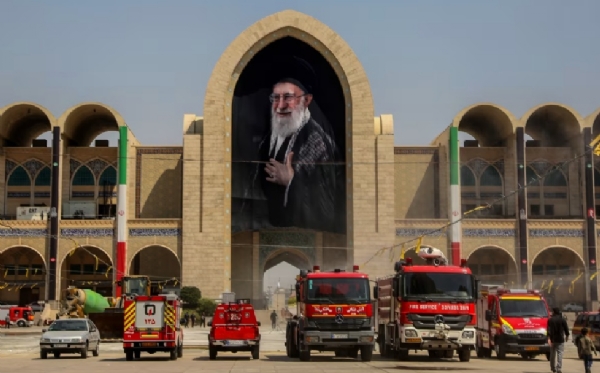 A cooling system has been installed at the Imam Khomeini Mosalla Mosque complex in Tehran, Iran, to accommodate members of the public attending the funeral ceremonies of former Supreme Leader Ayatollah Ali Khamenei. Tight security has been deployed in and around the mosque premises. Photo: Internet Media. A cooling system has been installed at the Imam Khomeini Mosalla Mosque complex in Tehran, Iran, to accommodate members of the public attending the funeral ceremonies of former Supreme Leader Ayatollah Ali Khamenei. Tight security has been deployed in and around the mosque premises. Photo: Internet Media.