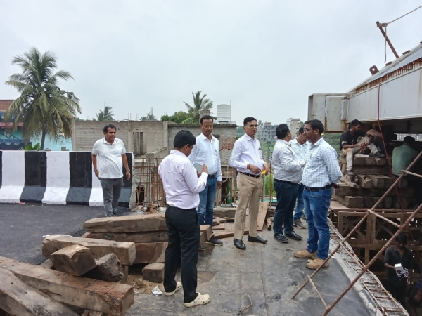 Principal Secretary (Works Department) Sanjay Kumar Singh Reviwing Matia Pada ROB Work