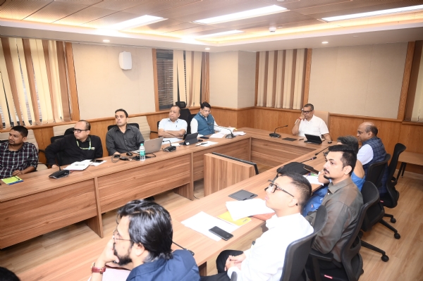 Assam Food, Public Distribution and Consumer Affairs Minister Kaushik Rai on Friday Chairing a review meeting in Dispur. Assam Food, Public Distribution and Consumer Affairs Minister Kaushik Rai on Friday Chairing a review meeting in Dispur.