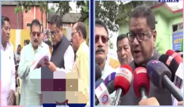 Assam Education Minister Dr. Ranoj Pegu flagging of the Free Textbooks Dispatched to Flood-Hit Districts in Assam.