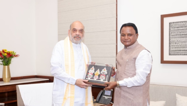 Odisha CM Mohan Majhi Meets Union Home Minister Amit Shah