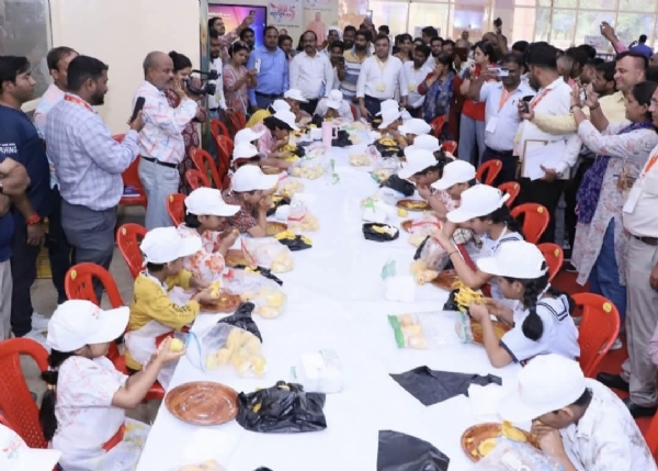 27 children enthusiastically participated in Mango eating competition on 2nd day of Mango Festival 2026 27 children enthusiastically participated in Mango eating competition on 2nd day of Mango Festival 2026