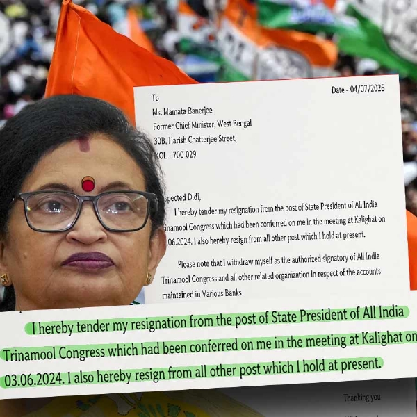 Chandrima Bhattachatya resignation Chandrima Bhattachatya resignation