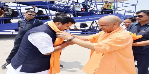 Mission 2027: UP CM accords grand welcome to BJP prez Nitin Nabin on arrival