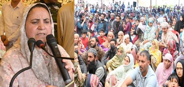 Sakeena Itoo visits Nandimarg, holds Public Darbar