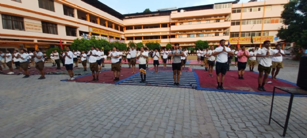 RSS Prayagraj South Division, organized Surya Namaskar competition on Sunday RSS Prayagraj South Division, organized Surya Namaskar competition on Sunday