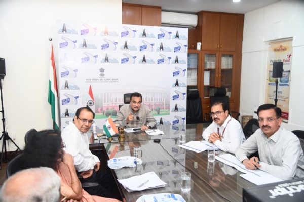 Union Minister for Road Transport and Highways Nitin Gadkari chairs a review meeting of the National Highways Logistics Management Limited (NHLML) in New Delhi. Union Minister for Road Transport and Highways Nitin Gadkari chairs a review meeting of the National Highways Logistics Management Limited (NHLML) in New Delhi.