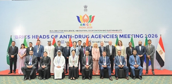 Image of the BRICS Heads of Anti-Drug Agencies During the Meeting in Guwahati.