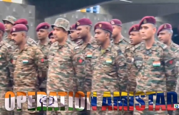 Indian Army Personnel Deployed for Earthquake Relief Operations in Venezuela