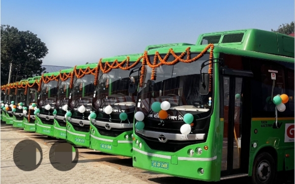 Representative Image: Green Bus Representative Image: Green Bus