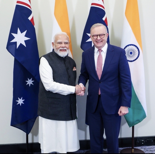PM Narendra Modi with Australian PM Anthony Albanese PM Narendra Modi with Australian PM Anthony Albanese