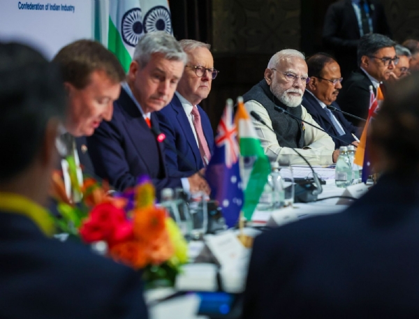 Prime Minister Narendra Modi attended the Economic Roadmap Business Reception held in Melbourne on Thursday. Prime Minister Narendra Modi attended the Economic Roadmap Business Reception held in Melbourne on Thursday.