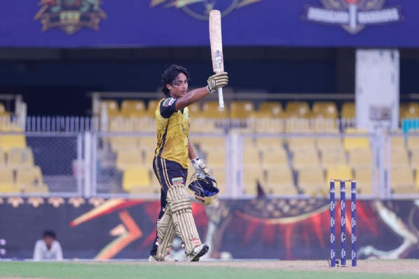 Image of the opening match of the inaugural Imperial Blue Packaged Drinking Water Assam Premier League (APL) at the Assam Cricket Association Stadium on Saturday.