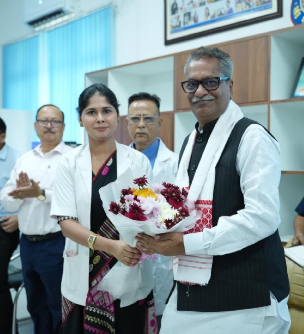 Health Minister Ashok Singhal Reviewing Healthcare Facilities in Nagaon.