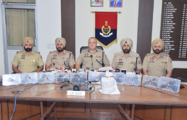 CP Amritsar Harmanbir Singh Gill sharing details.
