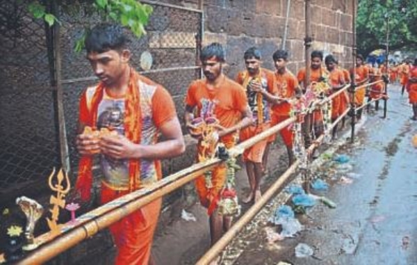 Kanwariyas on their way to perform Jalabhishek File photo Kanwariyas on their way to perform Jalabhishek File photo