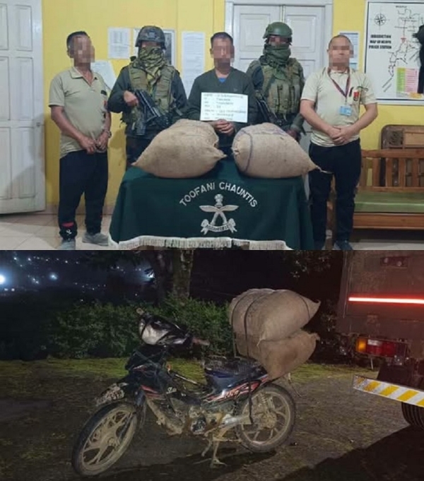 Image of the Seizes Marijuana Worth ₹10.56 Lakh.
