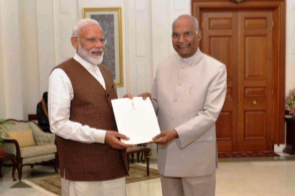 PM Narendra Modi with Former President Ram Nath Kovind