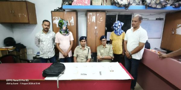 Two arrested with firearms in Titagarh, two pistols and 17 rounds of ammunition recovered