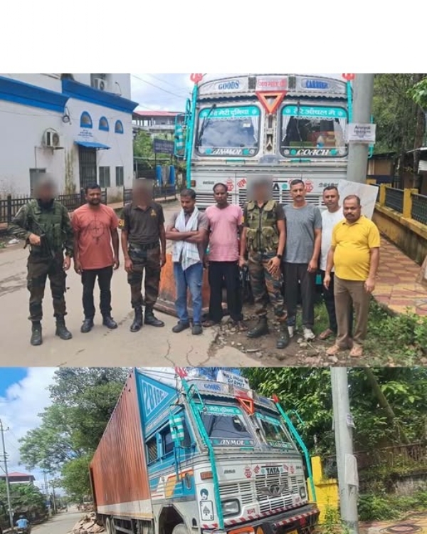 कछार में असम राइफल्स द्वारा जब्त 1.17 करोड़ रुपये के प्रतिबंधित सामान की तस्वीर।