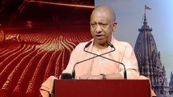 UP CM speaking at Changing Eastern Uttar Pradesh conclave at Baba Gambhirnath Auditorium in Gorakhpur