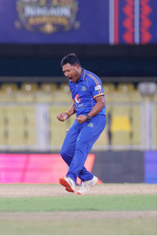 Deepak Gohain of Guwahati Royals. Deepak Gohain of Guwahati Royals.