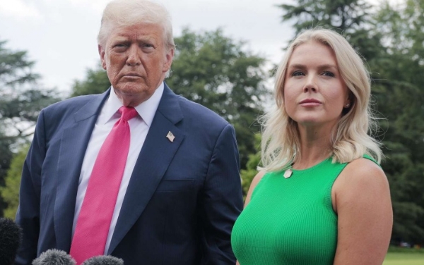 US President Donald Trump with Karoline Leavitt US President Donald Trump with Karoline Leavitt