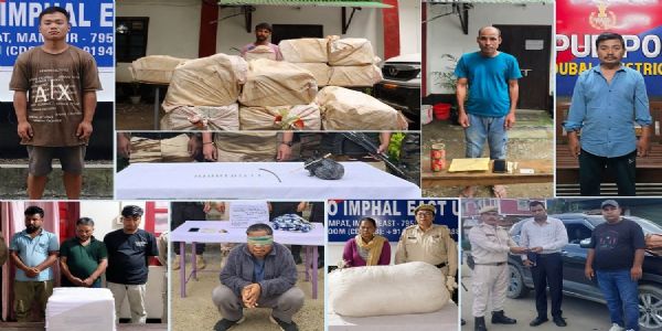 Manipur Police Arrest Multiple Suspects, Seize Drugs, Explosives
