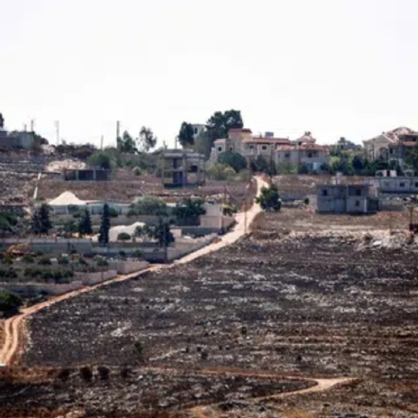 Burnt fields of the border village of Mais al-Jabal Burnt fields of the border village of Mais al-Jabal