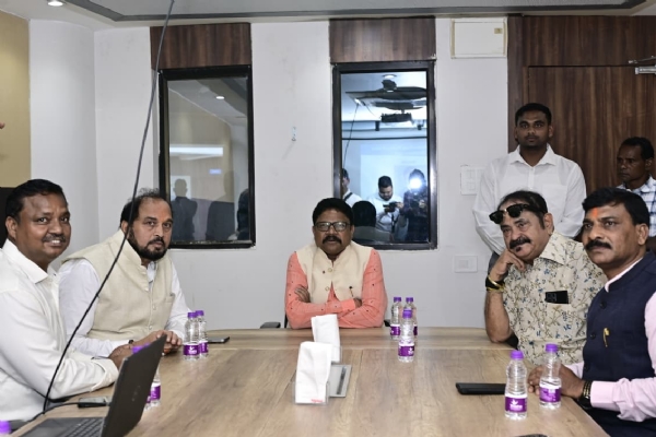 Odisha IT Minister Mukesh Mahaling Reviews STPI Centre in Jeypore