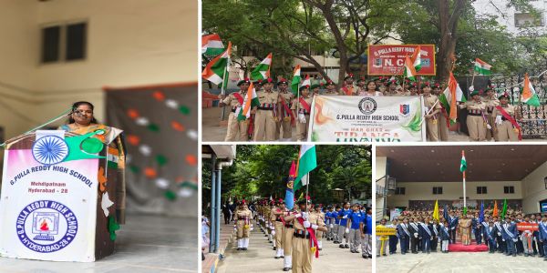 G. Pulla Reddy High School marks 80th Independence Day with patriotism, NCC, student participation