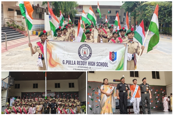 G. Pulla Reddy High School Celebrates Independence Day