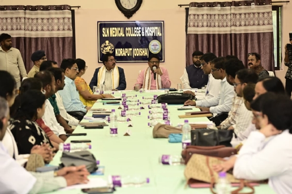 Health Minister Reviews Healthcare Services at Koraput Medical College and Hospital