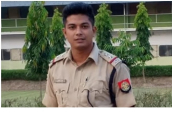 Image of the Assam Police Sub-Inspector Killed After Being Hit by Car During Naka Checking.