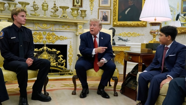 Trump felicitates 16-year-old lifeguard who rescued Indian-origin boy in California