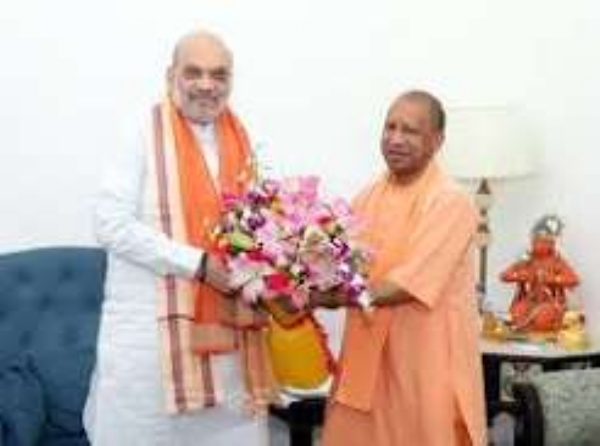 Union Home Minister Amit Shah and Uttar Pradesh Chief Minister Yogi Adityanath