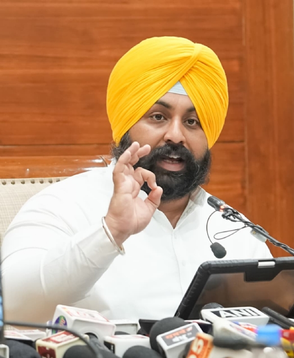 Punjab Education Minister Harjot Singh Bains Punjab Education Minister Harjot Singh Bains