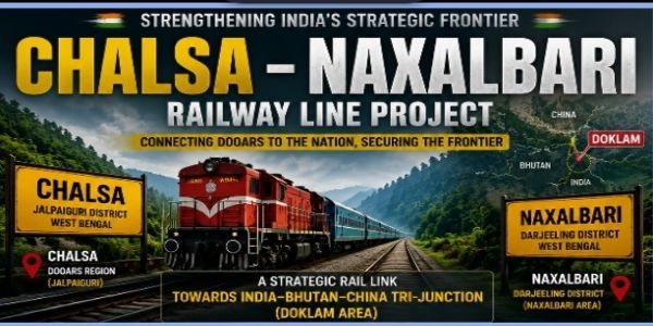 Rail Connectivity Near Doklam: India’s Strategic Shield, Trade Gateway and Security Push in the Eastern Himalayas