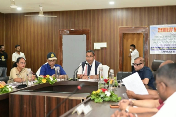 Minister Krishnendu Paul Reviewing Water Supply Project for Tata Semiconductor Plant. Minister Krishnendu Paul Reviewing Water Supply Project for Tata Semiconductor Plant.