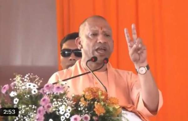 UP CM addressing prog organised at Atal Bihari Vajpayee Ekana Stadium on Friday UP CM addressing prog organised at Atal Bihari Vajpayee Ekana Stadium on Friday