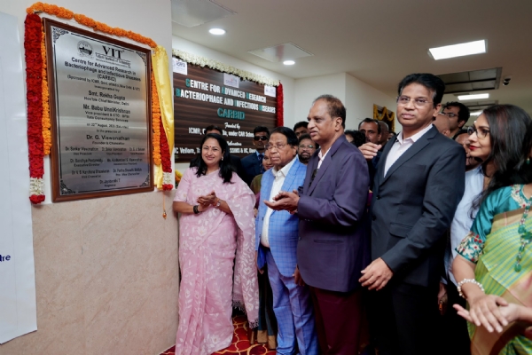 Delhi Chief Minister Rekha Gupta inaugurating CARBID at VIT. Delhi Chief Minister Rekha Gupta inaugurating CARBID at VIT.