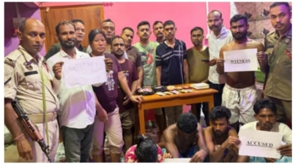 Image of the Four Accused Arrested with Heroin in Kamrup, Assam.