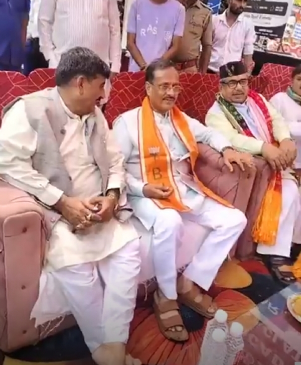 Dinesh Sharma attending grand opening ceremony of Bhadouria Residential in Kanpur Dinesh Sharma attending grand opening ceremony of Bhadouria Residential in Kanpur
