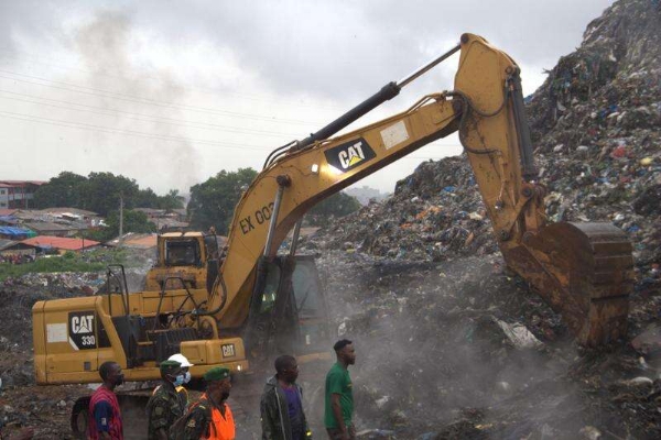 Landfill in Guinea’s capital Conakry Landfill in Guinea’s capital Conakry