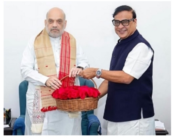 Assam CM Dr Himanta Biswa Sarma Meeting Amit Shah Over Flood Situation Assam CM Dr Himanta Biswa Sarma Meeting Amit Shah Over Flood Situation