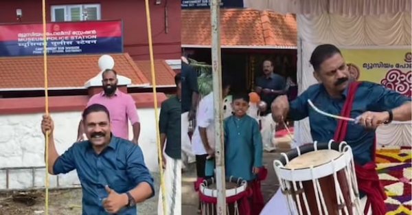 IP Binu during Onam reel