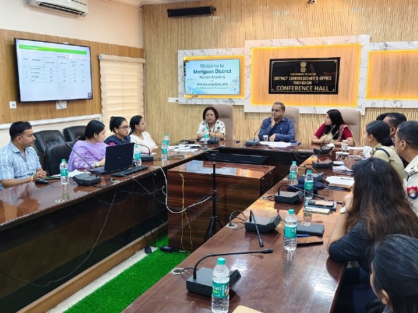 Assam Chief Electoral Officer (CEO) Anurag Goel in a meeting.